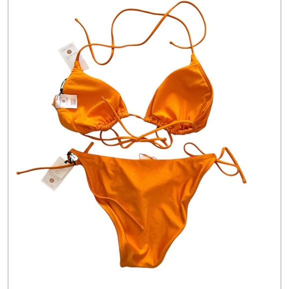 NEW Women’s Bright Metallic Shade & Shore Bikini, Top-Med 8/10 Bottom-Sm4/6 - Picture 2 of 11